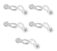 Yechiry Maillon Manquant de Vélo, Maillon de Chaîne de Vélo en Acier Réutilisable à Dégagement Rapide, 5 Paires de Maillons de Chaîne avec Construction Durable, Idéal pour les Chaînes à 6, 7, 8, 9,