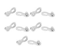 Yechiry Maillon Manquant de Vélo, Maillon de Chaîne de Vélo en Acier Réutilisable à Dégagement Rapide, 5 Paires de Maillons de Chaîne avec Construction Durable, Idéal pour les Chaînes à 6, 7, 8, 9,