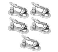 Yechiry Maillon Manquant de Vélo, Maillon de Chaîne de Vélo en Acier Réutilisable à Dégagement Rapide, 5 Paires de Maillons de Chaîne avec Construction Durable, Idéal pour les Chaînes à 6, 7, 8, 9,