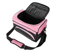 Yechiry Mallette de Rangement pour Outils de Coiffure Professionnels avec Plusieurs Poches, Idéale pour Une Utilisation en Salon, en Noir ou Rose (Rose Pink)