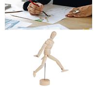 Yechiry Mannequin en Bois de 5,9 Pouces, Modèle d'artiste articulé, Figurine Articulée pour Croquis, Photographie, Décor avec Membres Mobiles, Finition en Bois Naturel