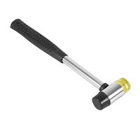 Yechiry Marteau en Caoutchouc Maillet Souple Double Face pour L'artisanat du Cuir et du Bois 23,5 Cm avec Poignée en Acier (25MM)