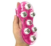 Yechiry Masseur à Billes Roulantes à Sept Perles, Boules de Massage en Forme de Paume, Masseur Manuel à Rotation à 360 Degrés pour le Cou, les Bras, la Taille, les Semelles et les Jambes, PVC en