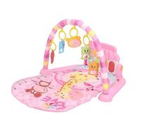 Yechiry Mat de Jeu de Gymnase pour bébé, Tapis de Temps de Ventre, Tapis de Gym de Jeu bébé éducatif, d'activité pour Réglable, Centre d'activité Musicale avec Léger, et de Piano pour le (PINK)