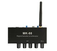 Yechiry Mélangeur de karaoké 6,5 Mm, Mélangeur Portable à Double Entrée Microphone, Réverbérateur de karaoké Numérique avec Boîtier 5.0 et en Alliage d'aluminium, Idéal pour DJ Music Stage KTV