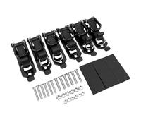 Yechiry Metal Truck Shovel Mount,Heavy Duty Rubber Clamp | Comprend 6 supports de montage, Convient aux outils de 0,67 à 1,57 pouces, Sécurise les pelles sur les barres de toit,
