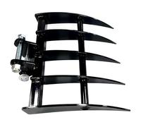 Yechiry Mini Râteau d'excavatrice Yechiry, Compatible avec Les Excavatrices de 1 Tonne |Inclinaison Hydraulique Robuste, Diamètre de Trou de 25 Mm, Envergure de 90 Mm, Construction en Acier allié
