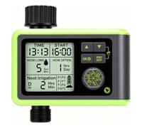 Yechiry Minuterie d'Arrosage de Jardin, 8 Programmes | Grand LCD, Arrêt Automatique, Intervalle 599min 1-30 Day, Dérogation Manuelle, Contrôleur d'Irrigation pour Jardin et Balcon