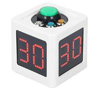Yechiry Minuteur Cube, Minuteur Pomodoro Numérique 4 Faces 1,4 Po, Compte à Rebours | Outils de Productivité pour Casinos Privés de Poker et D'échecs (White)
