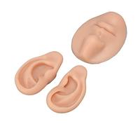 Yechiry Modèle de Pratique pour les Oreilles et le Nez en Silicone, Outil Multi-usage pour les Applications de Perçage Corporel et de Chirurgie, Portable de Petite Taille, 1 Ensemble (Couleur de