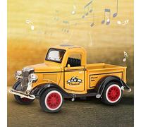 Yechiry Modèle en Alliage de Jouet de Voiture de Ramassage avec Résistance aux Chocs et Caractéristiques de Lumière Musicale pour les Enfants Récréation Couleur Rouge Jaune Vert 11*5.7*5 Cm (YELLOW)