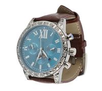 Yechiry Montres Automatiques pour Hommes, Montre Mécanique avec Affichage de la Date, Aiguilles Lumineuses de Phase de Lune, Bracelet en Cuir en Acier Inoxydable Résistant à (Cadran Bleu Bracelet