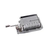 Yechiry Mouvement de Boîte à Musique à Manivelle de 30 Notes, Boîte à Musique Mécanique DIY, à en Métal avec 3 Bandes Vierges, Idéale pour Créer des Mélodies Personnalisées