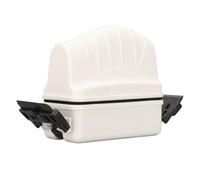 Yechiry Nettoyeur Magnétique de Verre D'aquarium, Grattoir Puissant à Algues avec Conception à Double Lame pour Le Nettoyage D'aquarium, 1 unité (White)