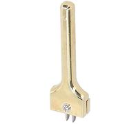 Yechiry Outil de Perforateur à Fourche D'installation de Bouton Magnétique, Conception Réglable et Ergonomique pour L'artisanat du Cuir, Matériau en Acier Inoxydable, 1 unité (GOLD)