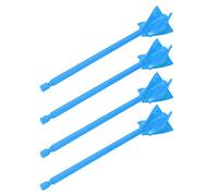 Yechiry Palettes de Mélange de Résine 4 Pièces, Matériau ABS Durable pour un Mélange Uniforme et Solide D'époxy et de Peinture, Facile à Nettoyer, Tige Hexagonale de 1/4 Po (BLUE)