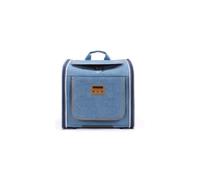 Yechiry Panier de Vélo pour Chien, Tissu Oxford, Sac à Dos de Transport pour Animaux de Compagnie 36 X 36 X 25 Cm, Fenêtre en Extensible, 4 Façons de Transport pour Petits Chiens, (Blue)