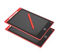 Yechiry Paquet de 2 Tableaux D'écriture électroniques de 8,5 Pouces, Bloc de Dessin LCD Vibrant pour Enfants, adapté aux Activités à la Maison, au Bureau et à L'école (rouge)