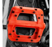 Yechiry Pédale de Vélo, Pédale de VTT Antidérapante élargie, de Construction en Fibre de Nylon et Métal avec Ajustement Universel de 9/16 Pouces, Idéale pour Le Vélo (Rouge)