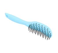 Yechiry Peigne à Cheveux Ménisque Brosse de Coiffure en Nylon pour Massage des Cheveux Lisses, Petit Peigne incurvé pour Mouillés et Secs, ABS/nylon, 9,3 X 1,7 X 1,2 Pouces (BLUE)
