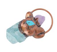 Yechiry Pendentif en Pierre de Cristal, Design Naturel Unique | Accessoire léger et accrocheur, Polyvalent pour offrir, Confortable à porter au quotidien