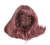 Yechiry Perruque Courte Ondulée à la Mode pour Femmes, 35cm, Blond Synthétique Haute Température pour Soirée Cosplay