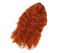 Yechiry Perruque de Cheveux Synthétiques Bouclés et Ondulés pour Femmes, Toupet Confortable et élégant pour une Utilisation Quotidienne en Fête (Orange sale)