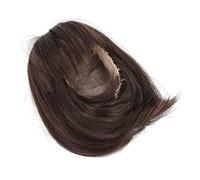 Yechiry Perruque de Poupée BJD à Frange Droite, Longueur D'épaule, Fibre Douce pour Poupées de 1/3 Pouces, Tenue Réaliste pour les Jeux de Rôle (Marron foncé)