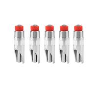 Yechiry Piga Waterer, 5pcs 0,8 Pouce de Diamètre de Fil de Diamètre en Acier Inoxydable au Mamelon de Porcs Pigneur, Mamelon d'eau de Porc avec Canard à Capuchon Rouge, Truie et Porcelets