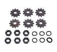 Yechiry Pignon de Moteur de Chaîne 25H, Pignon en Métal Haute Résistance de 10 Mm de Diamètre Intérieur, écrou à Trou en D avec Ressort, Idéal pour les Applications de Moto, Vélo et Scooter