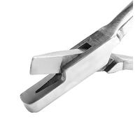 Yechiry Pince à étiquette D'oreille de Cochon en Acier Inoxydable, Outil Ergonomique Durable pour L'identification de la Ferme, Argent 18cm (Pince domestique en forme de V)