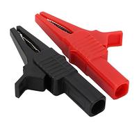 Yechiry Pince en Laiton Isolée avec capacité de 32 A/1 000 V, Pince de Test électrique Facile à Utiliser pour Test D'énergie électrique, Rouge/noir, 2 Pièces pour les Utilisateurs D'équipements de