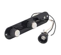 Yechiry Plaque de Commande de Guitare Entièrement Chargée, Commandes de tonalité de Volume à 3 Voies Pré-câblées avec Harnais pour Telecaster, Boutons à Capuchon en Perle Blanche de Couleur or en