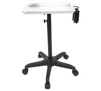 Yechiry Plateau à Salon Roulant, Chariot Salon de Coiffure en Alliage en Aluminium avec Roues, Plateau Coiffeur en Métal à Hauteur Réglable, Chariot à Rouler, à Amovible pour, Spa, Coiffeur