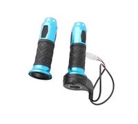 Yechiry Poignée D'accélérateur Durable pour Vélos électriques, Poignées Universelles Antidérapantes de 22mm, Parfaites pour les Vélos électriques, Bleu, 1 Paire