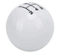 Yechiry Pommeau de Levier de Vitesse 54mm, Adaptateur Cool 5 Vitesses, Accessoire Automobile Universel en Acrylique (WHITE)