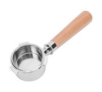 Yechiry Porte-Filtre sans Fond de 51 Mm, Poignée en Bois Robuste, Accessoire de Machine à café pour Olympia Cremina Ponte Vecchio, avec Filtre, 5 X Accessoires