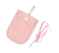 Yechiry Portefeuille de Soutien-Gorge de Voyage avec Poche Secrète et Lanière, Idéal pour Les événements Bondés, Nylon 5,5 X 4,1 Pouces (Pink)
