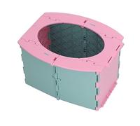 Yechiry Pot pour Tout-petits, Toilettes Pliables Portables pour bébé, Pot de Voyage pour Tout-petits à Forte Charge et Gain de Place avec Sac de Nettoyage Amovible pour le Camping, les (Vert Rose)