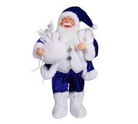 Yechiry Poupée de Père Noël Debout de 12 Pouces, Figurine de Père Noël à Posture Vive, Décoration de pour Fenêtre de Magasin à Domicile, Fête de Vacances (G)