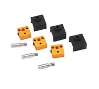 Yechiry Primante 3D Part 3 Ensembles, Imprimante 3D Impressive Bloc de Chauffage en Aluminium Gorge en Acier Inoxydable avec une Promotion de Dissipation de Chaleur pour ENDER 3, ENDER 5, CR10,