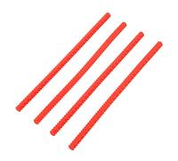 Yechiry Protecteur de Grille de Four, Couvercle en Silicone Résistant à la Chaleur pour une Cuisson Sûre dans la Cuisine, 4 Pièces, Longueur 36 Cm (rouge)