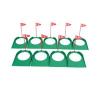Yechiry Putting Green - Ensemble D'intérieur, 9 Mini Tasses en Plastique Robuste, pour la Pratique de L'entraînement au Jardin et à la Salle de Sport à Domicile