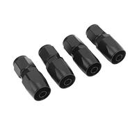 Yechiry Raccords de Tuyau de Connexion Rapide, 4PCS Raccords de Réparation de Tuyaux de Jardin Universal Aluminium, Adaptateur de d'extrémité Swivel Straight An6 0 Degrés pour Les Voitures