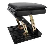 Yechiry Repose de Pied Pliable, Tabouret de Pied Réglable à 4 Niveaux de Hauteur sous Bureau Ergonomique sous Le Bureau de Massage de Pieds avec Balles de Massage pour Voyages de