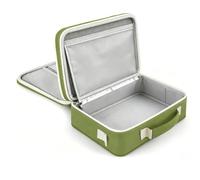 Yechiry Sac de Rangement en Polyester avec 20 Enveloppes Réutilisables et 30 Feuilles de Protection, Sac de Transport à Fermeture éclair pour la Planification du Jardin, les Photos, les (14x35x22cm)