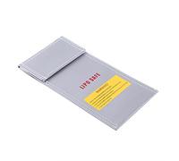 Yechiry Sac de sécurité pour Batterie RC, Ignifuge, Durable, Résistant aux Hautes Températures, Protection Lipo pour Atelier de Charge, Famille en Fibre de Verre 3,9" X 7,9"