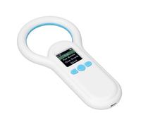 Yechiry Scanner de Microchip pour de Compagnie, Lecteur de Puces pour Animaux de Compagnie sans Fil 134.2 KHz, Lecteur D'identification de L'étiquette D'oreille Animale Portable avec un