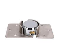 Yechiry Serrure à Rondelle et Moraillon, Ensemble de sécurité Robuste, Manille Dissimulée pour Portails de Camions et Distributeurs Automatiques, Acier et Cuivre, 2 Clés