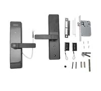 Yechiry Serrure de Porte à Empreintes Digitales, Pêne Dormant à Clavier électronique avec 5 Méthodes de Déverrouillage, clé de Mot de Passe de Carte D'application D'empreinte Digitale,